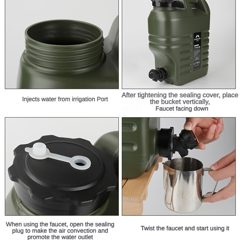 3.17gal/ 4.76gal Portable Water Containe