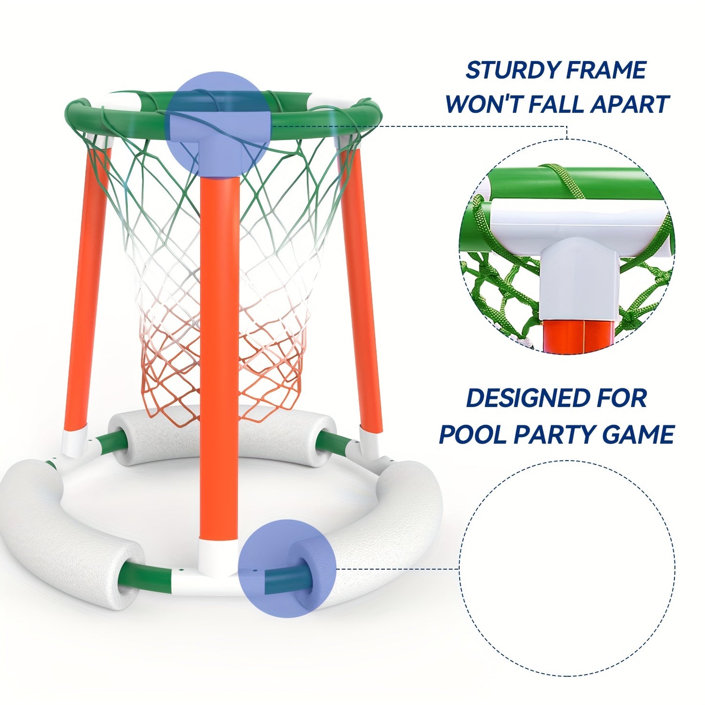Floating Inflatable Pool Basketball