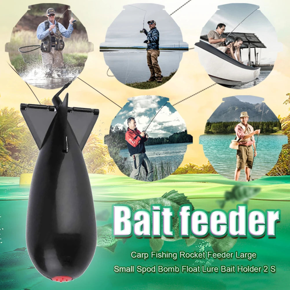 Carp Fishing Rocket Bomb Float Bait Thrower ABS Material Feeder Tackle Tool