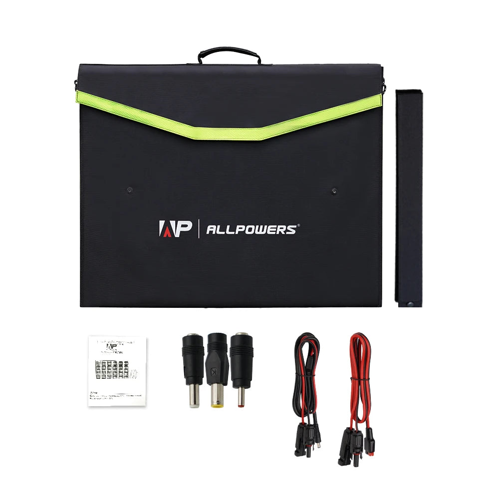 18V 100W Foldable Solar Portable Power Station for Outdoors