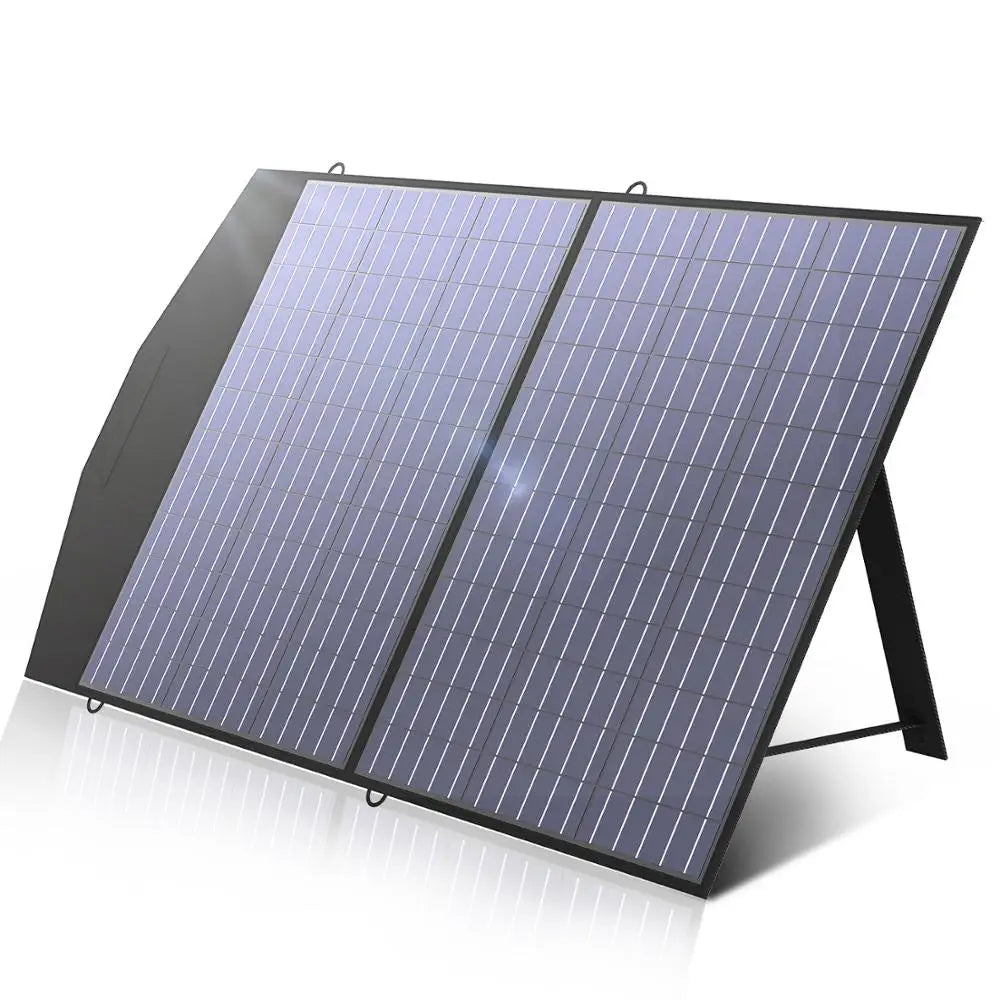 18V 100W Foldable Solar Portable Power Station for Outdoors