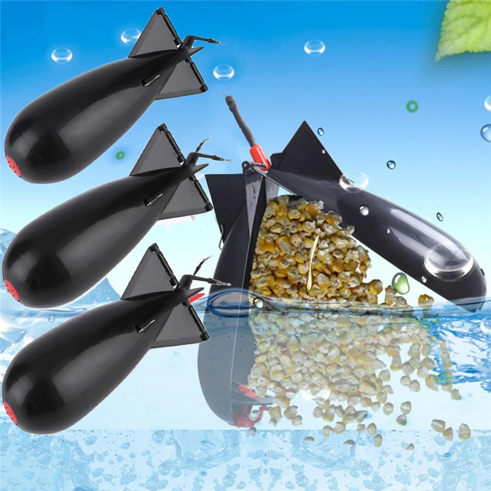 Carp Fishing Rocket Bomb Float Bait Thrower ABS Material Feeder Tackle Tool