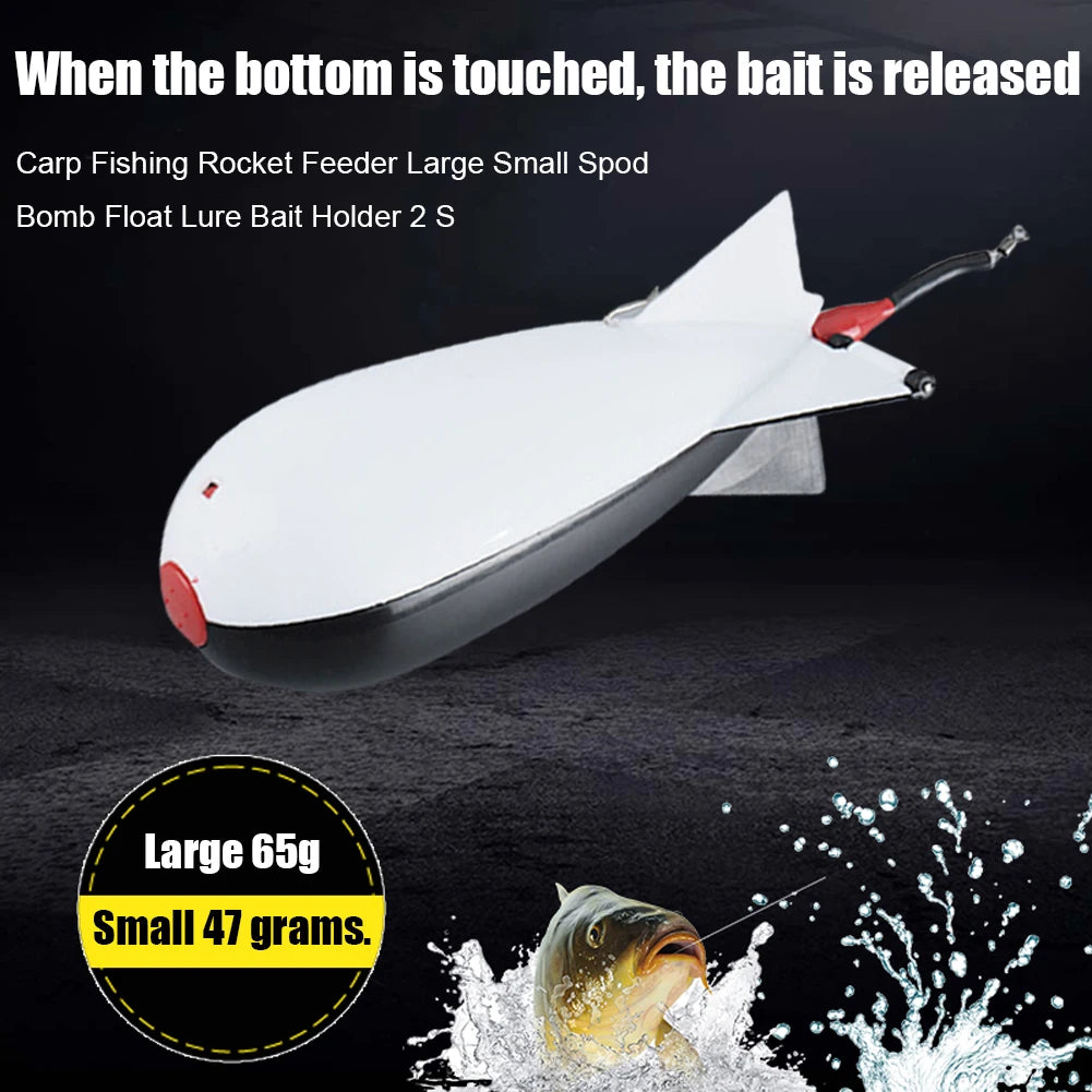 Carp Fishing Rocket Bomb Float Bait Thrower ABS Material Feeder Tackle Tool