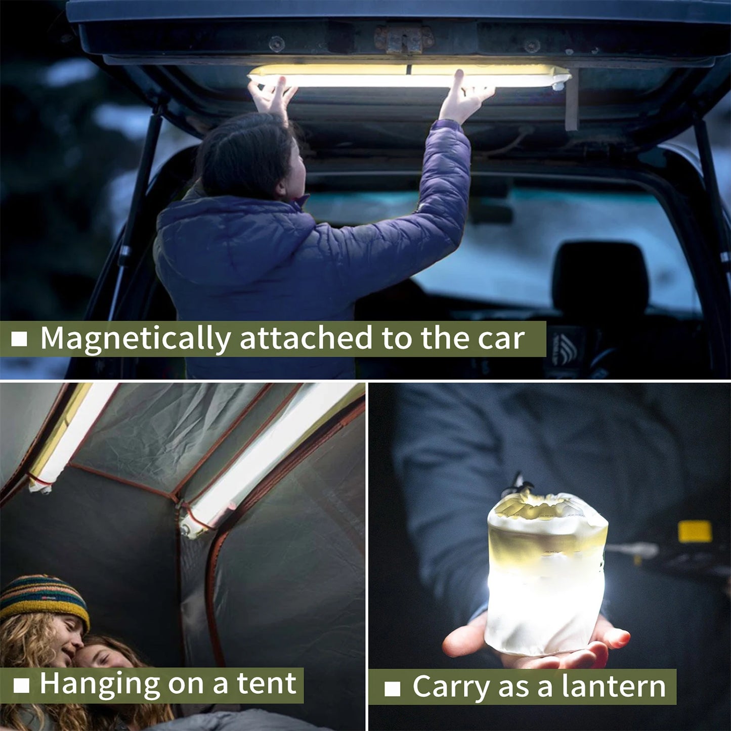 Rechargeable Portable Camping Tent Lamp for Outdoor Use