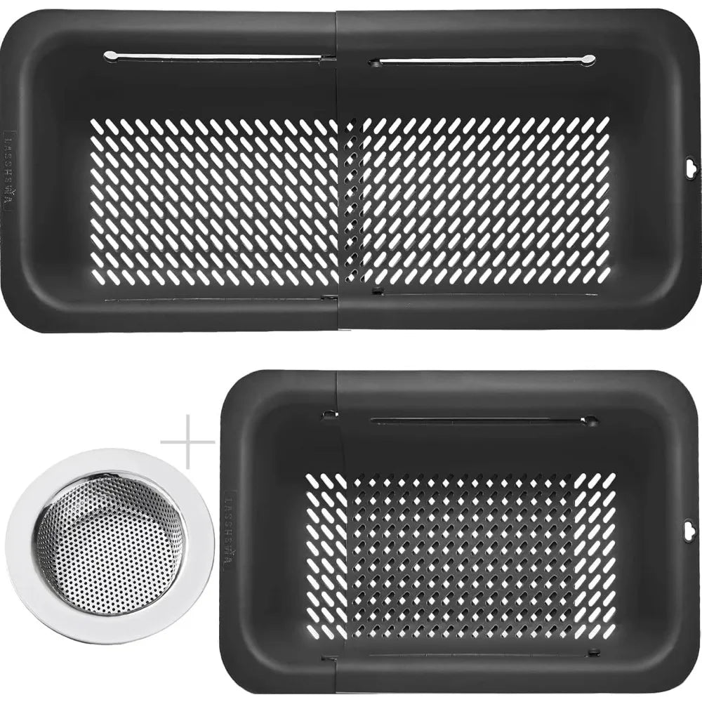 Collapsible Kitchen Colander with Stainless Steel Sink Strainer BPA Free Space-Saving Design
