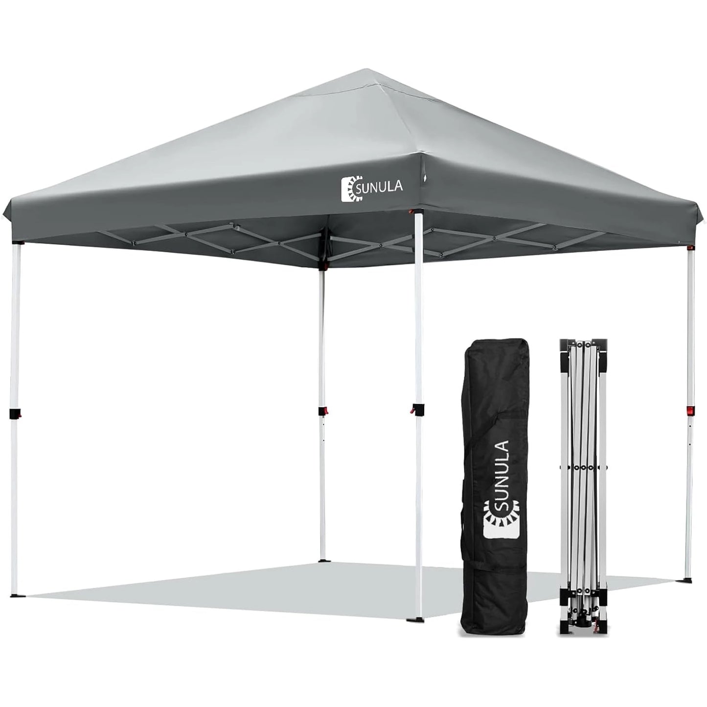 10x10 Pop Up Canopy Tent for 3-4 People All Weather Sun Shelter and Rain Protection
