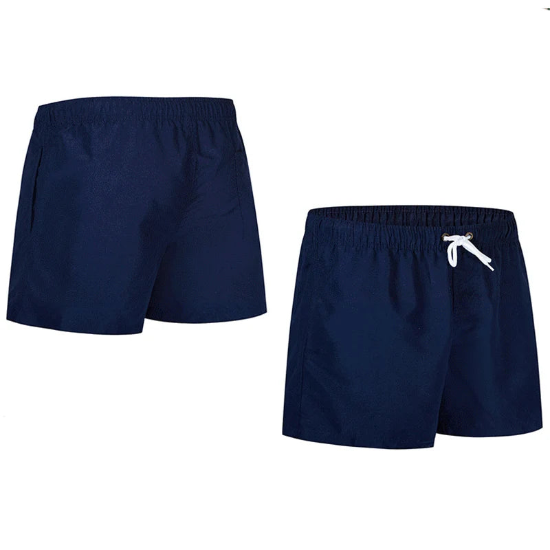 Mens Swim Trunks with Pockets Mesh Liner Quick Dry Shorts