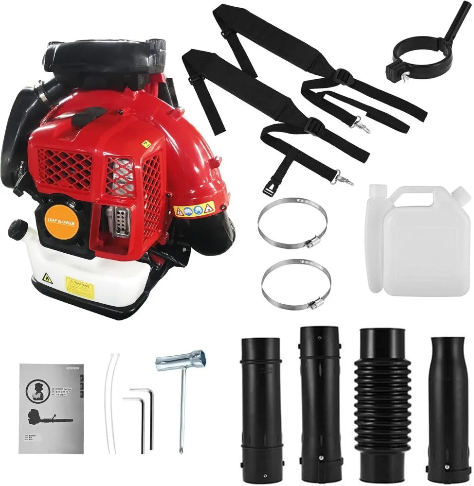 Backpack Gas Powered Leaf Blower for Efficient Cleaning