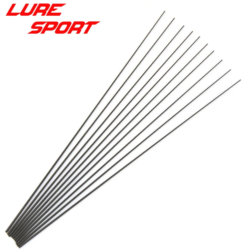 10 Pieces 32cm Carbon Rod Tip Repair Accessories for Fishing Rods