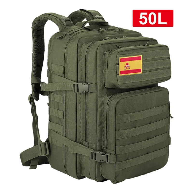 45L 25L Tactical Backpack Men's Waterproof Softback Unisex for Hiking Camping Hunting Travel Cycling