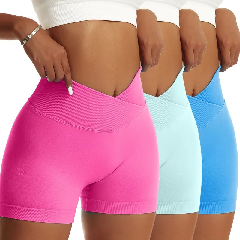 3 Pieces Women's Solid Sports Pants for Yoga