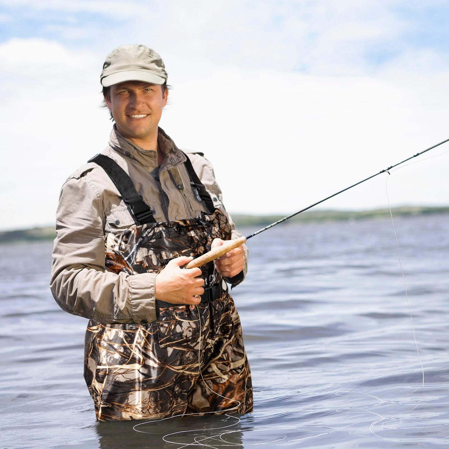 Waders Men with Boots for Fishing Waterproof Chest Wader