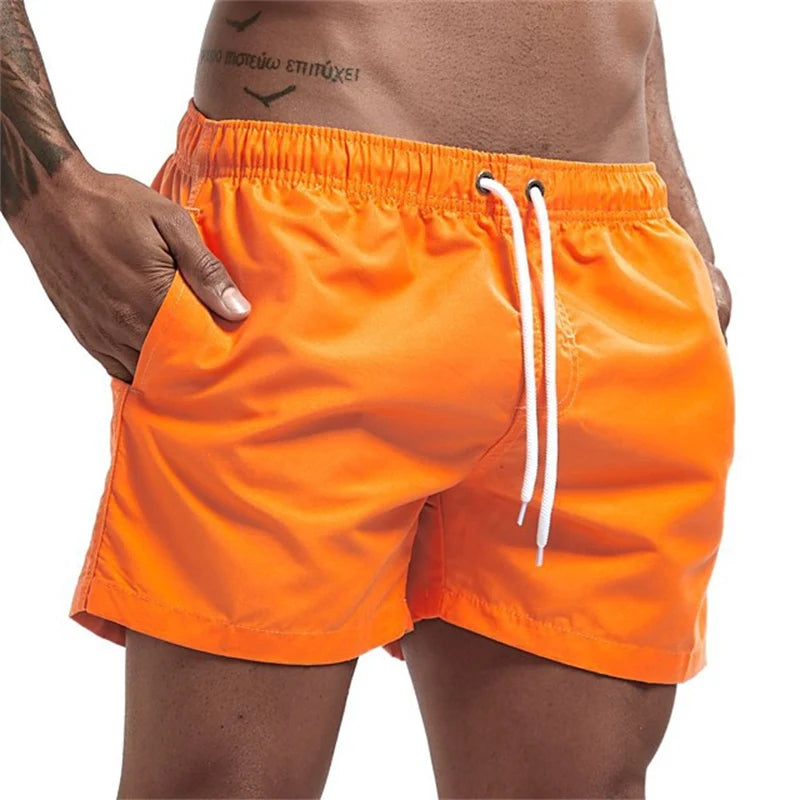 Mens Swim Trunks with Pockets Mesh Liner Quick Dry Shorts