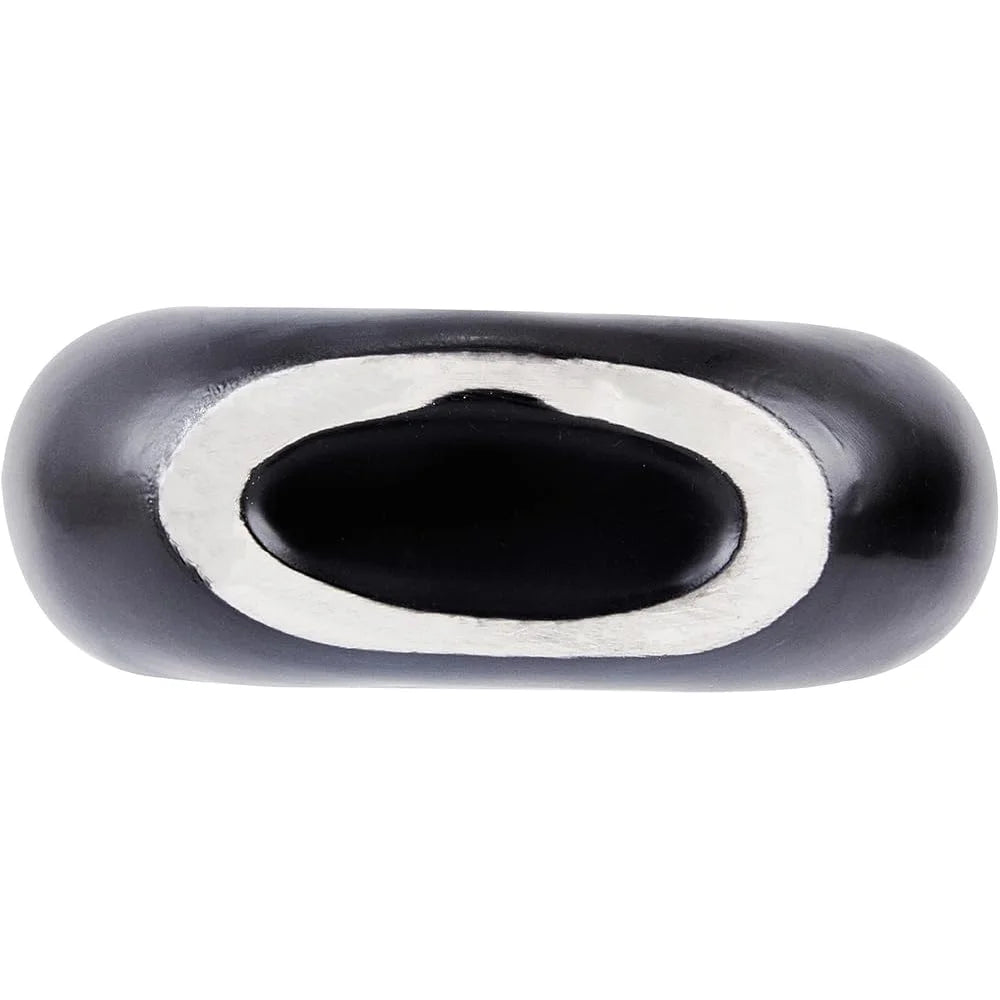 Donut Flower Vase Black Ceramic Modern Style Decorative Centerpiece