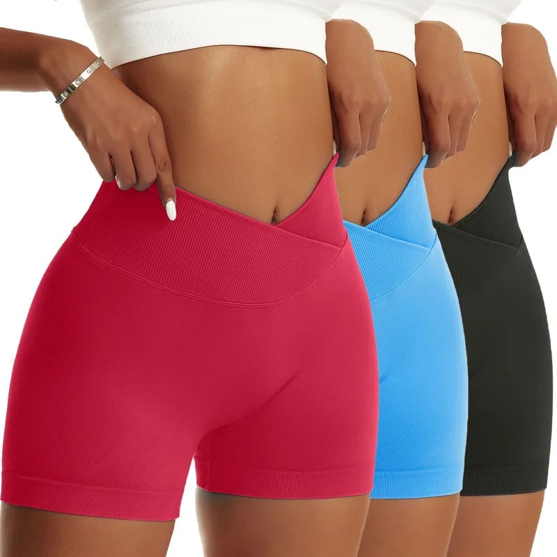3 Pieces Women's Solid Sports Pants for Yoga