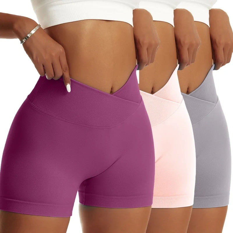 3 Pieces Women's Solid Sports Pants for Yoga