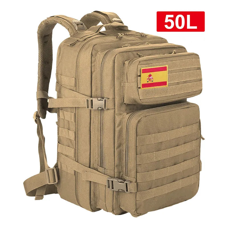 45L 25L Tactical Backpack Men's Waterproof Softback Unisex for Hiking Camping Hunting Travel Cycling