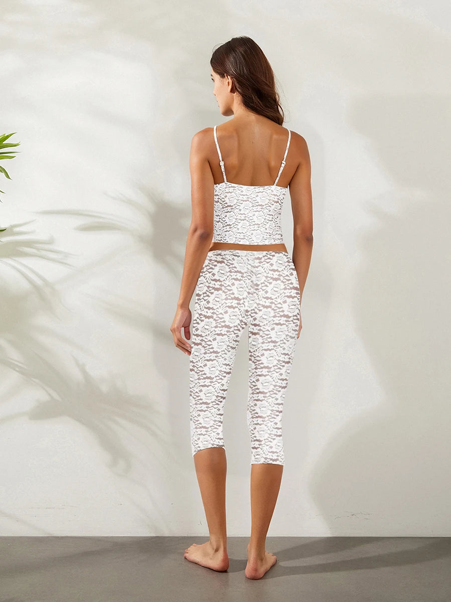Women's Off-Shoulder Blouse Skinny Pants Set for Casual Style