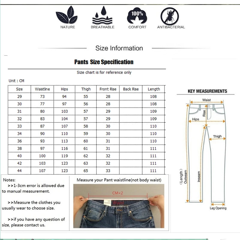 Business Men's Dress Pants Slim Fit Casual Trousers