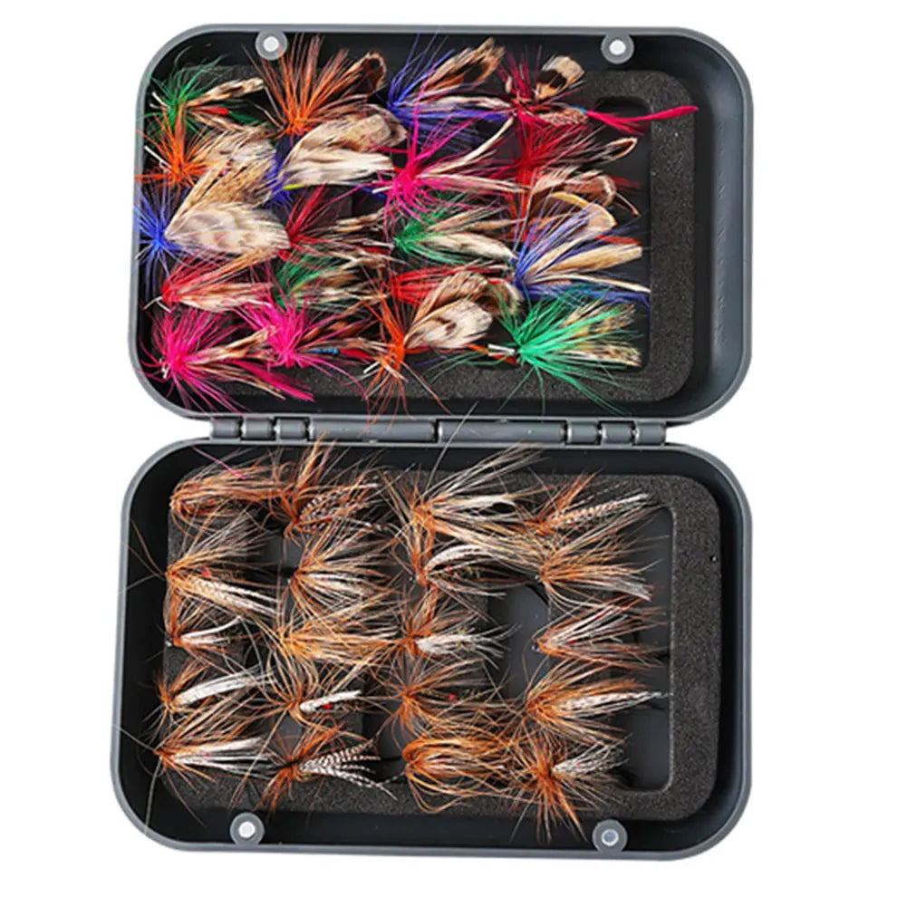 60 Piece Bionic Fly Hook Set For Freshwater And Sea