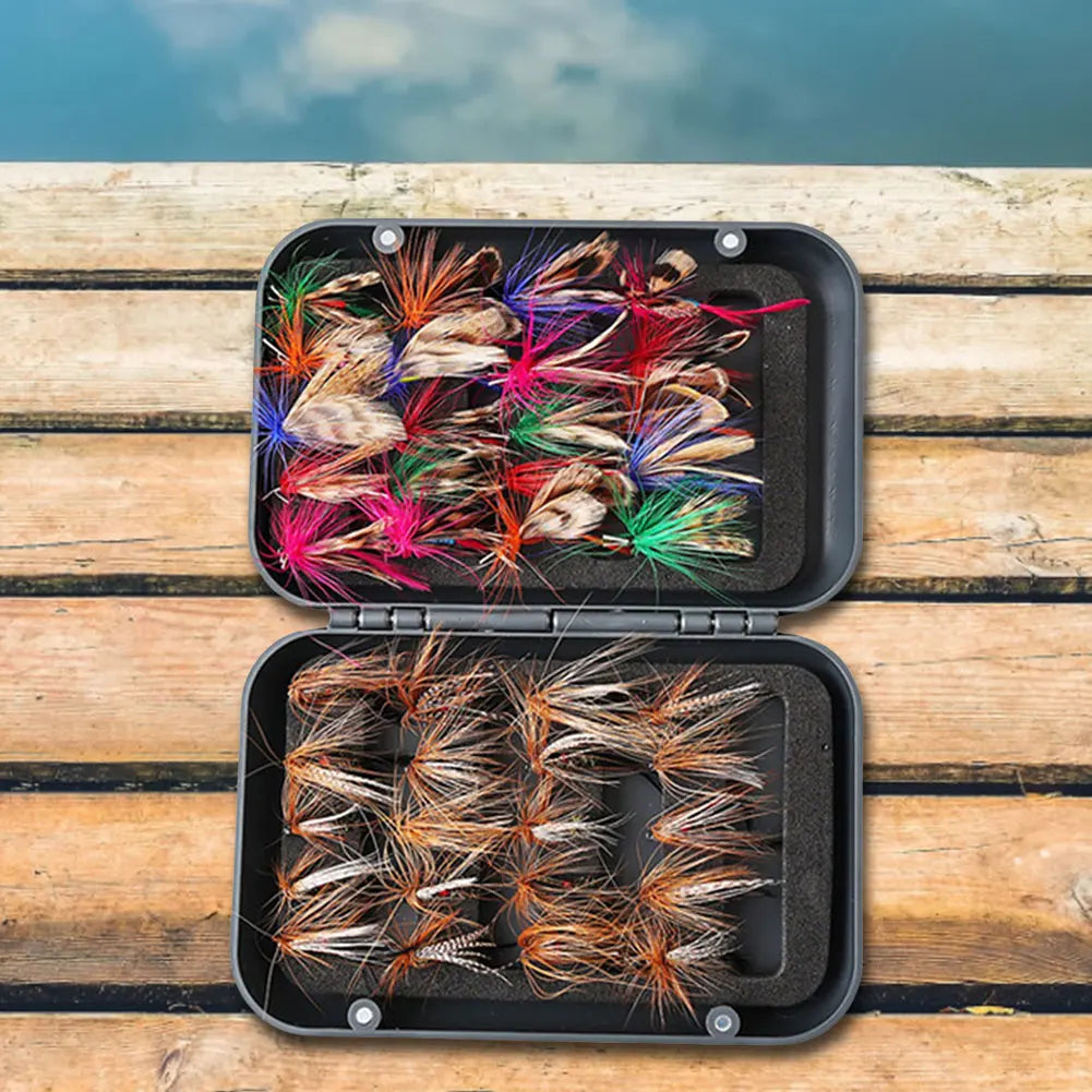 60 Piece Bionic Fly Hook Set For Freshwater And Sea