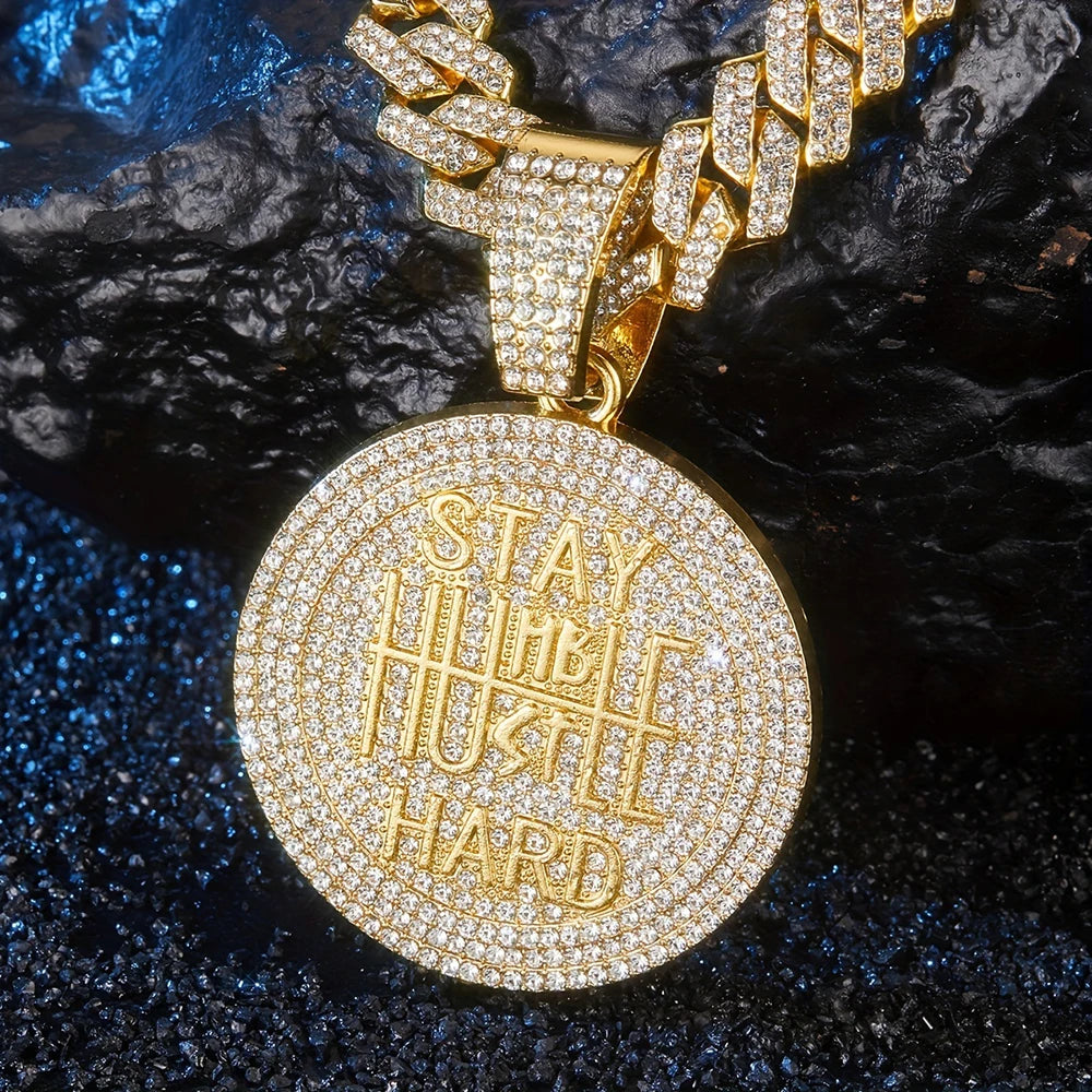 Stylish Men Women Hip Hop Pendant Necklace in Silver
