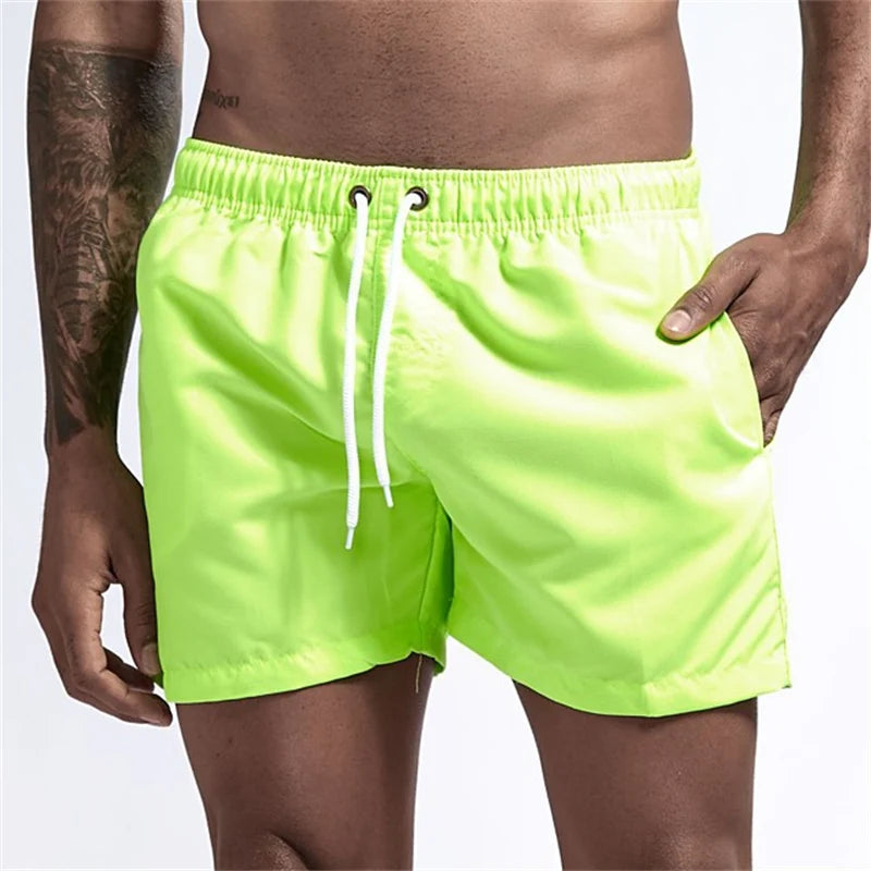 Mens Swim Trunks with Pockets Mesh Liner Quick Dry Shorts
