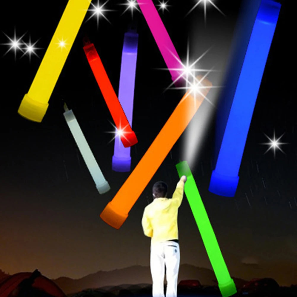 10 Pack 6 Inch Glow Light Sticks Emergency Warning Lamp Waterproof Hiking Camping Equipment