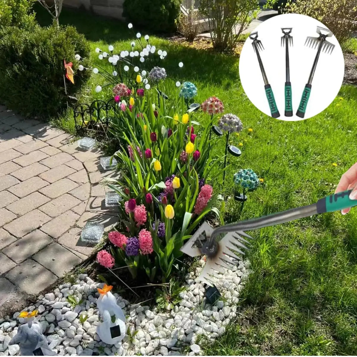 Ergonomic Gardening Weed Puller Tool for Easy Weeding