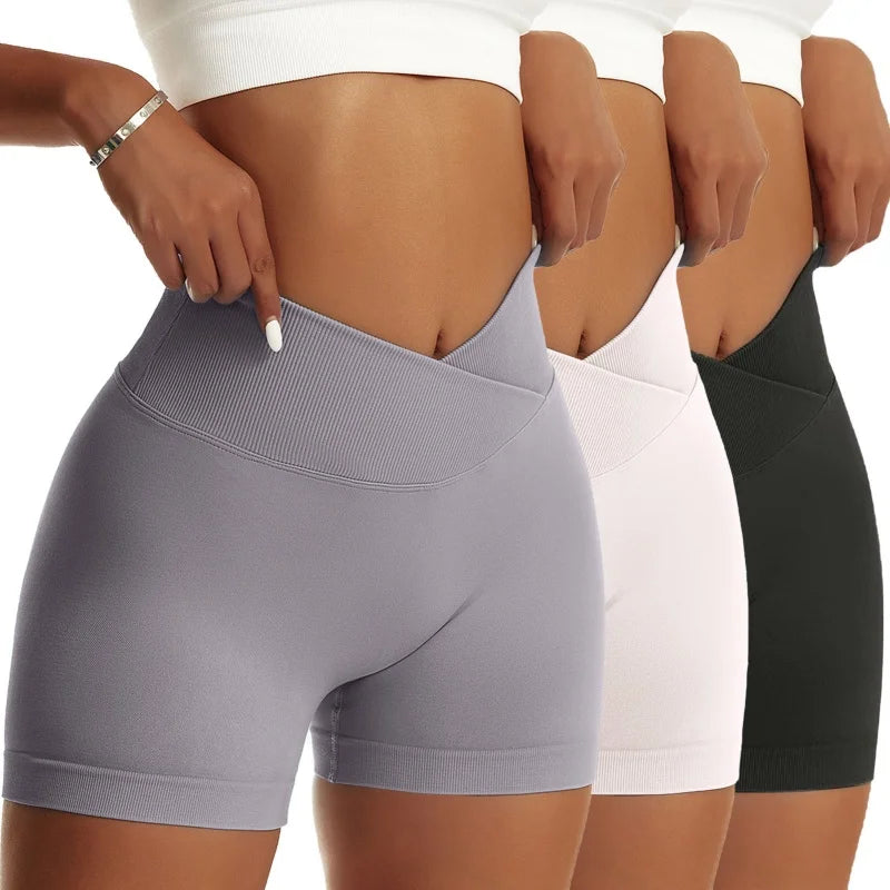 3 Pieces Women's Solid Sports Pants for Yoga