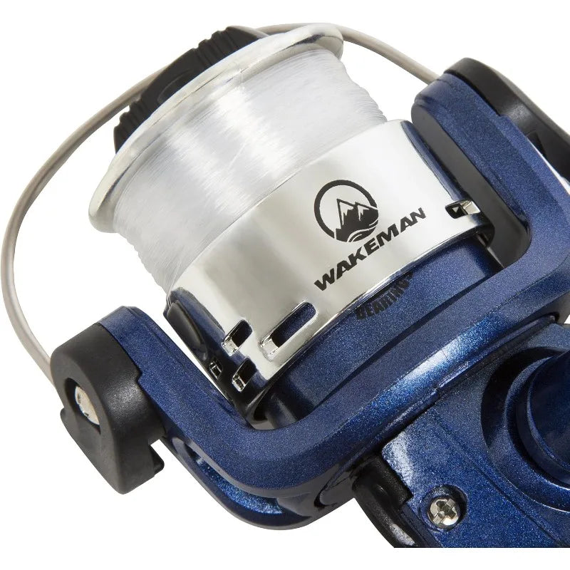 6Ft 2 Piece Spin Cast Rod And Reel Combo Fiberglass