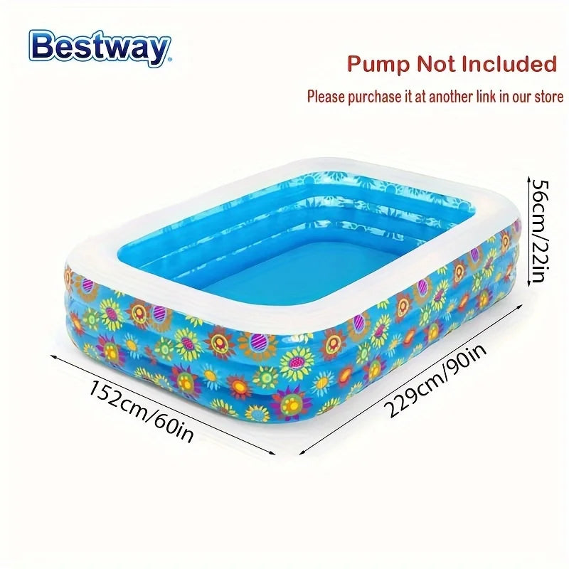 Family Inflatable Pool with Floating Row Model 54121