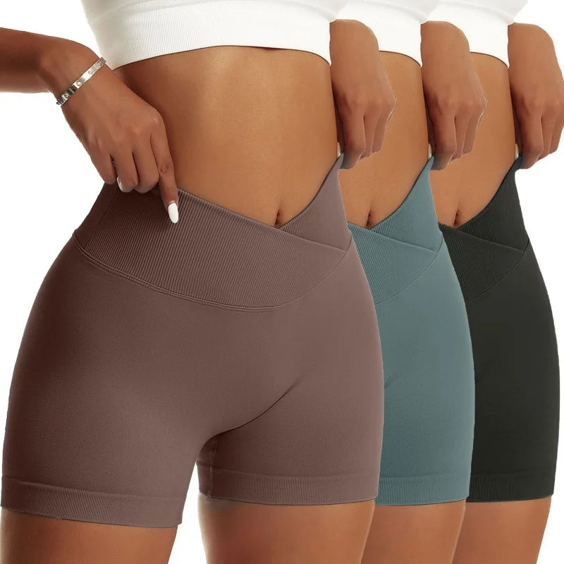 3 Pieces Women's Solid Sports Pants for Yoga