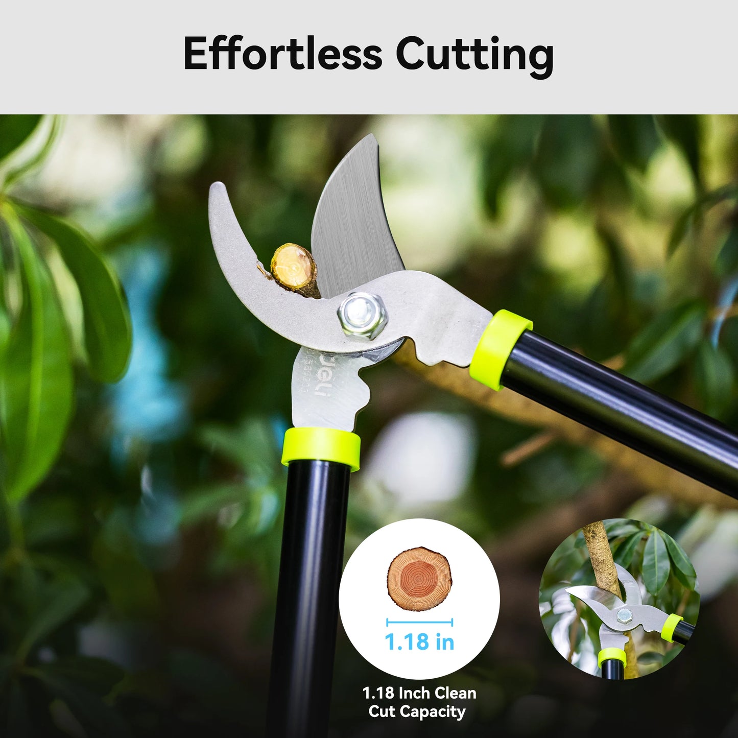 i 3-Piece Loppers, Hedge Clippers & Pruners Set for Gardening