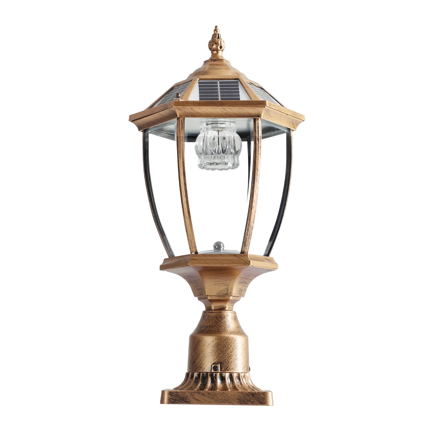Vintage Solar LED Post Light for Outdoor Gardens and Patios