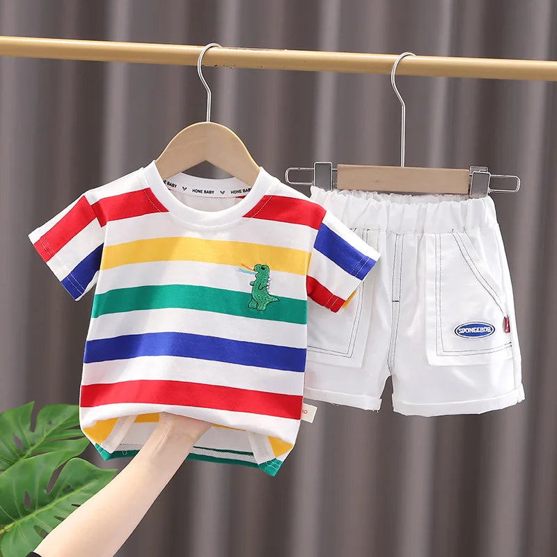 Toddler T-shirt, Shorts and Bag Clothes Set for Summer Fun