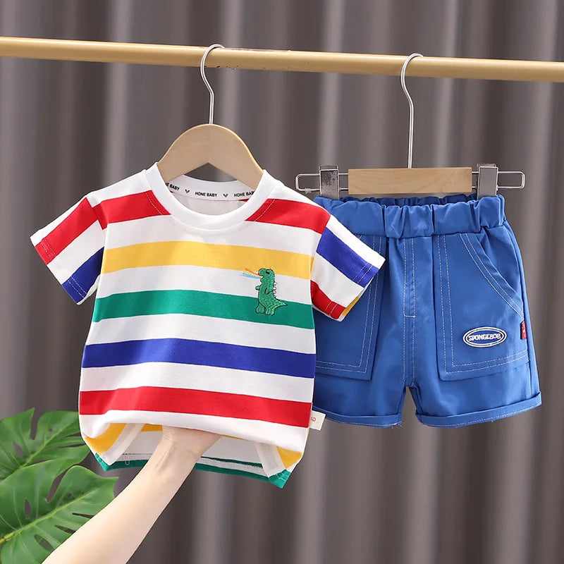 Toddler T-shirt, Shorts and Bag Clothes Set for Summer Fun