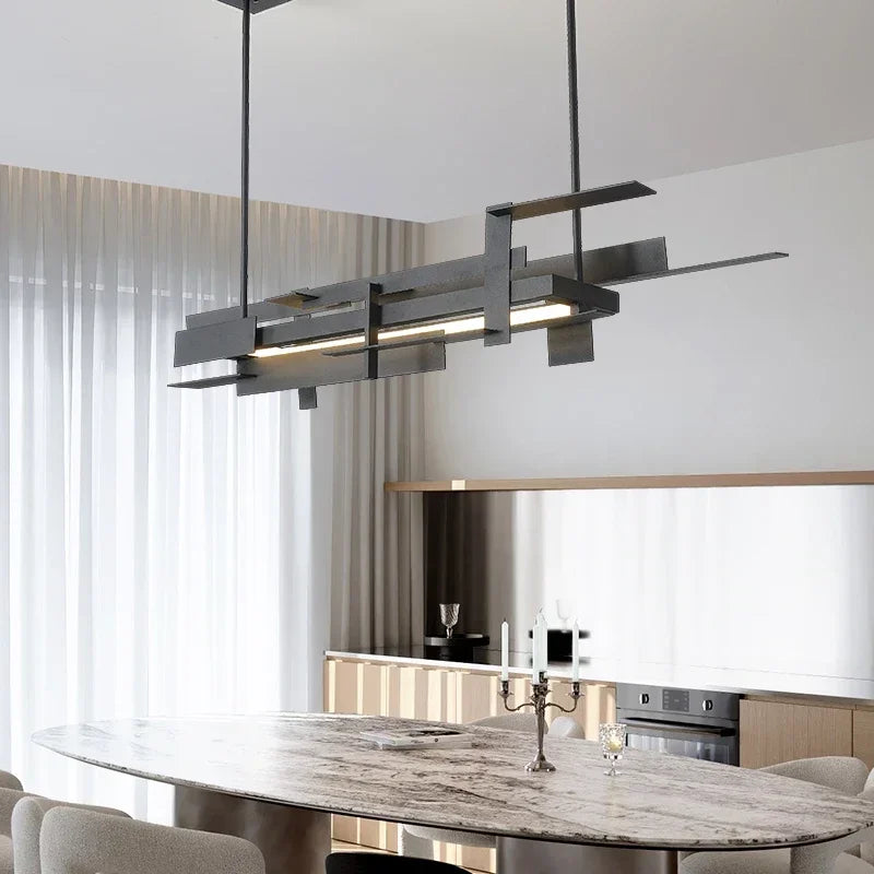 Nordic Restaurant Wall Lamp Cord Pendant Iron Finish Energy Saving Dimmable Light