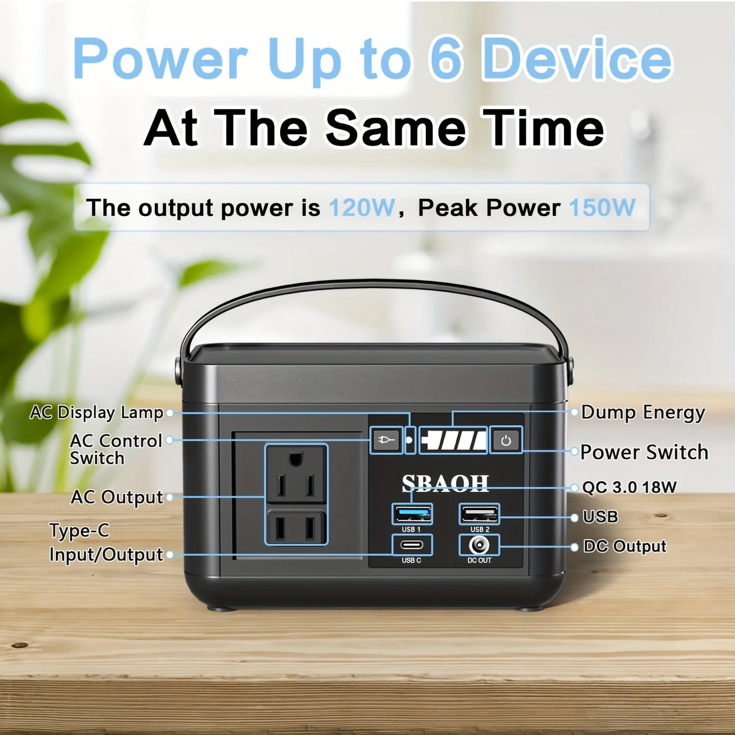 Portable Power Station P86 88.8Wh 3.7V LiFePo4 Battery
