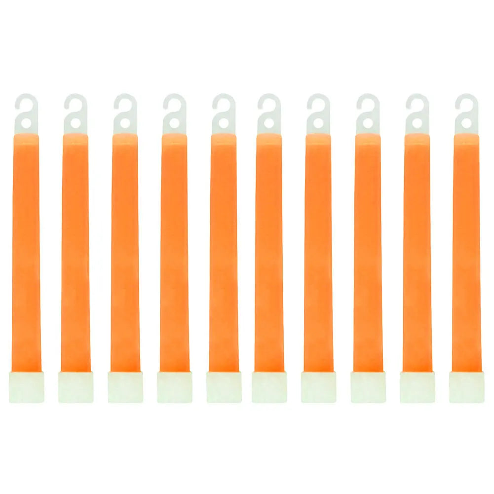 10 Pack 6 Inch Glow Light Sticks Emergency Warning Lamp Waterproof Hiking Camping Equipment