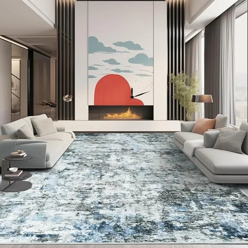 8x10 Stain Resistant Area Rugs Non Slip Striped Design