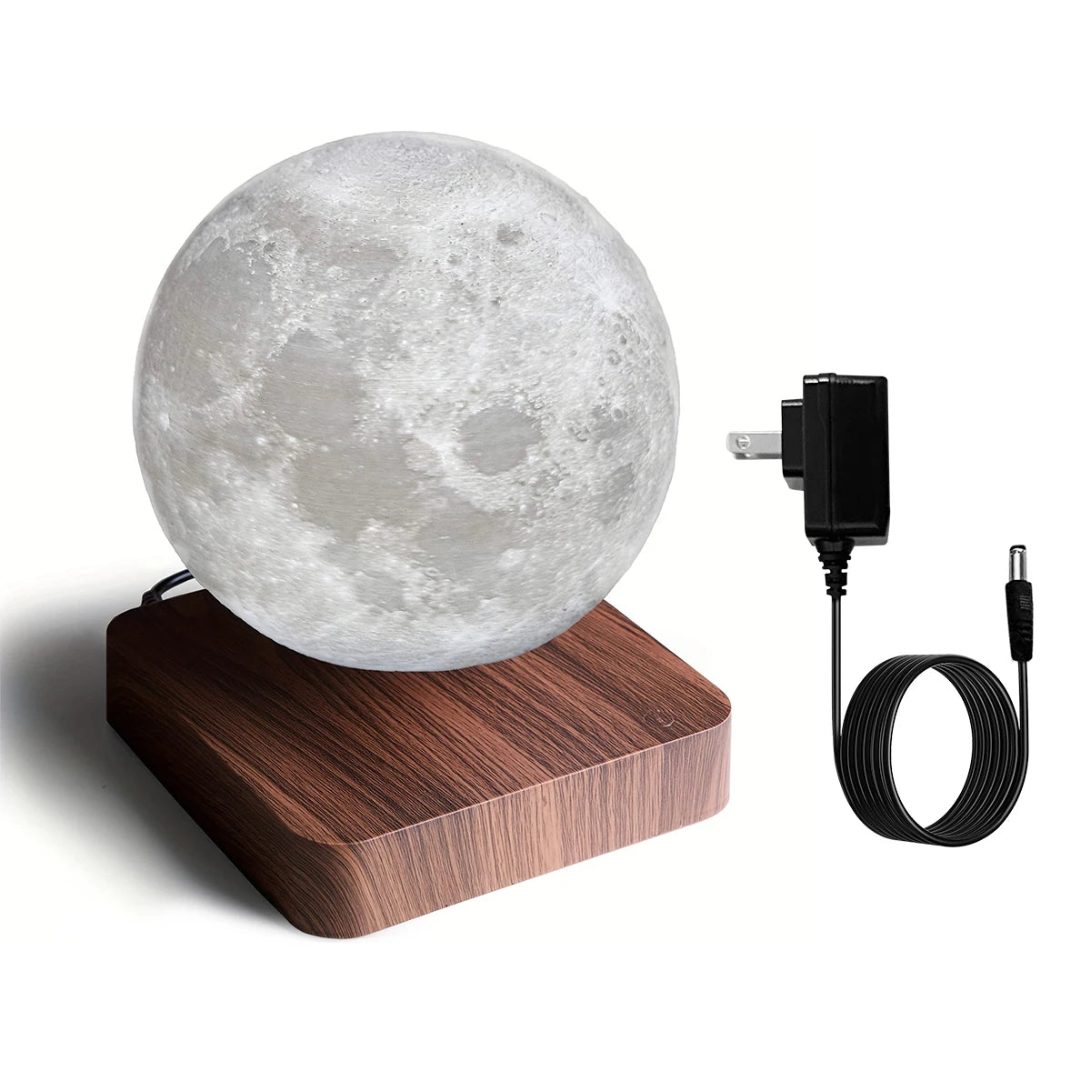 Magnetic Floating Rotating Moon Lamp Night Light with LED Bulbs