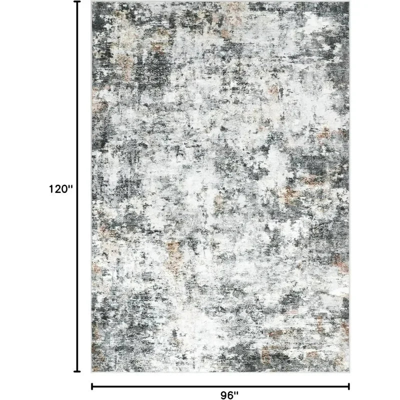 8x10 Stain Resistant Area Rugs Non Slip Striped Design