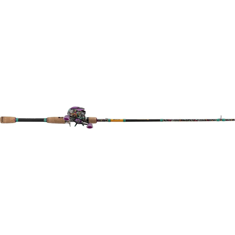 3 Baitcast Combo 7 Foot IM7 Graphite Rod Medium Heavy Fishing Rod