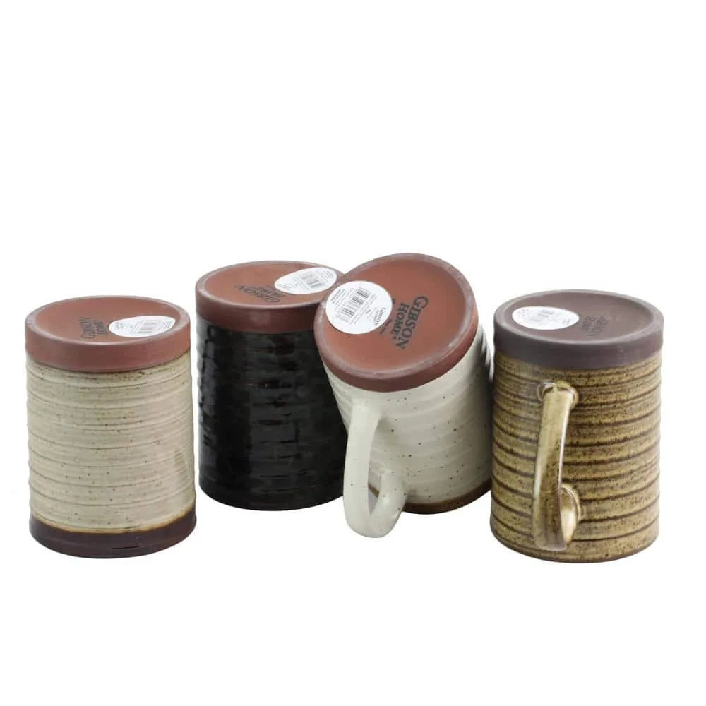 18.5 Ounce Assorted Colors Mug Set of 4 Terra Bella Terracotta