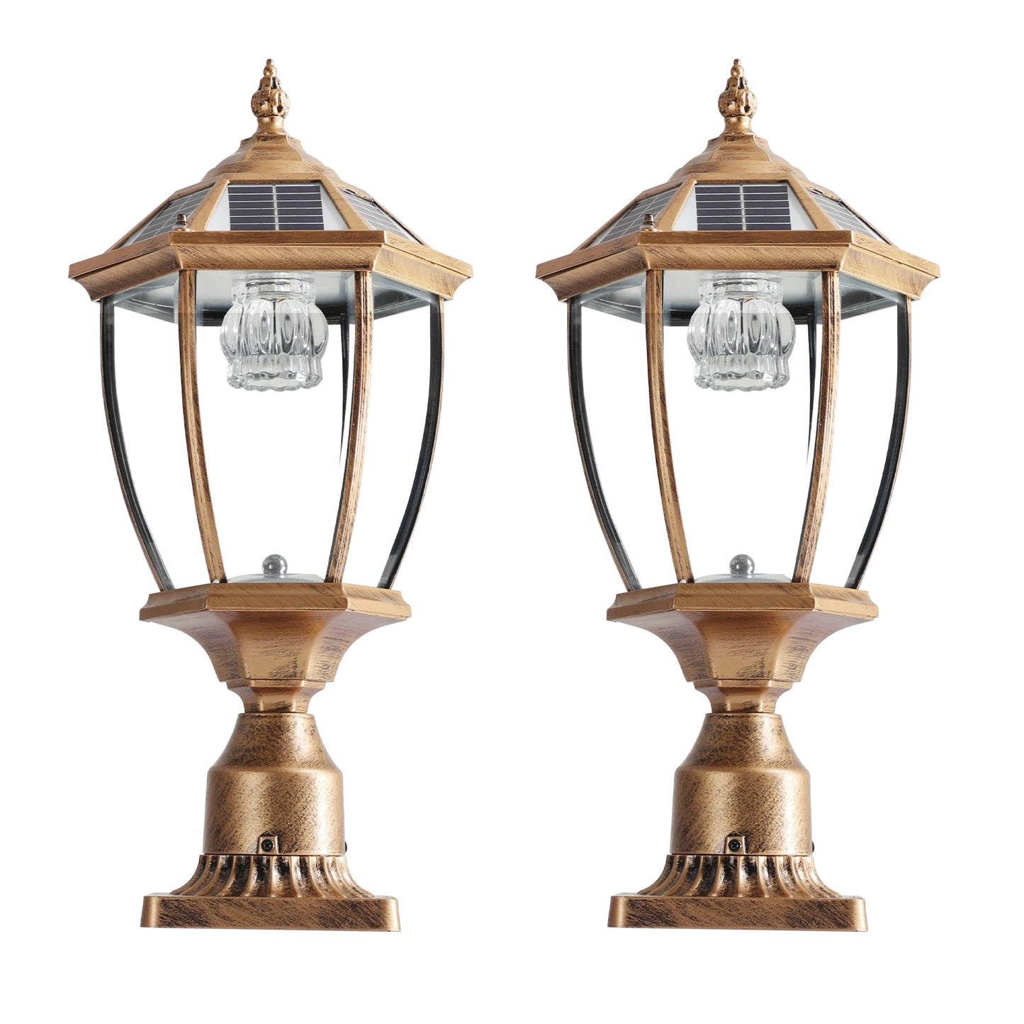 Vintage Solar LED Post Light for Outdoor Gardens and Patios