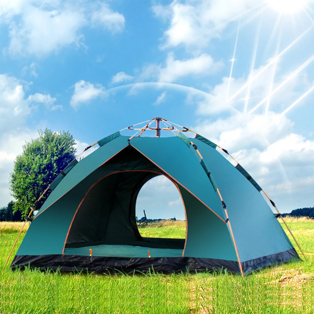 Water-Resistant Outdoor Pop Up Tent for Camping and Hiking