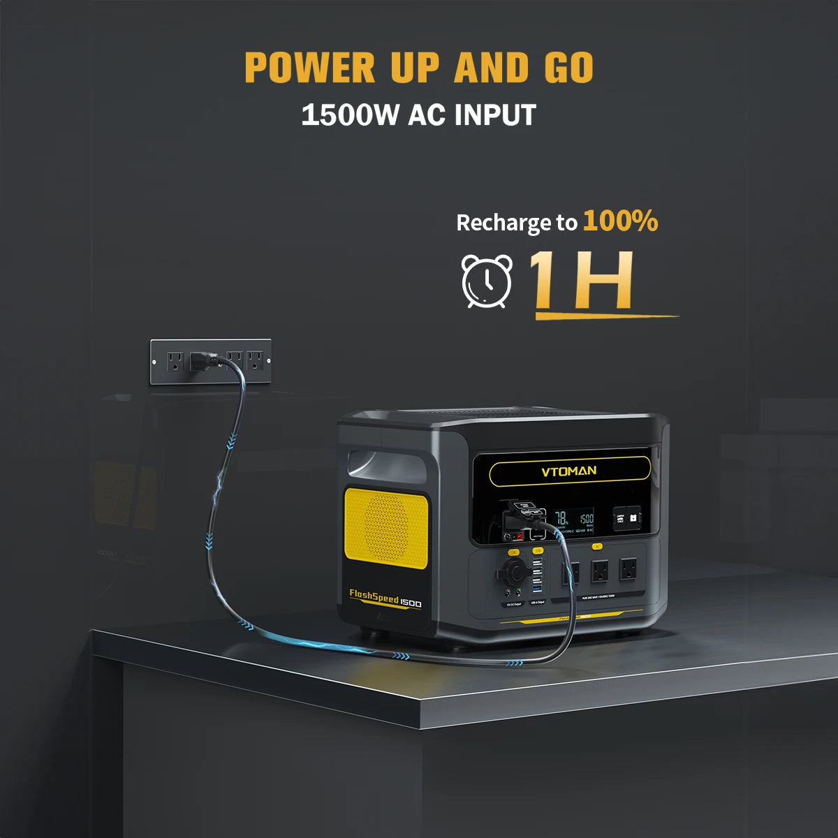 FlashSpeed 1500 Portable Power Station for Home Energy Use