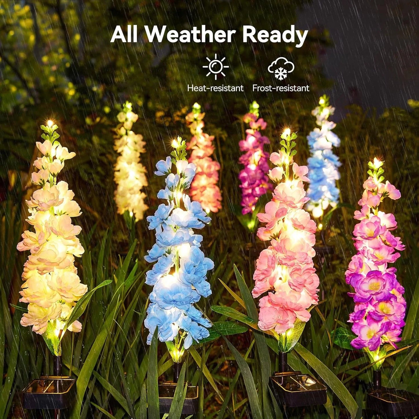 Outdoor Solar Flowers Lights for Yard Patio Garden Decor