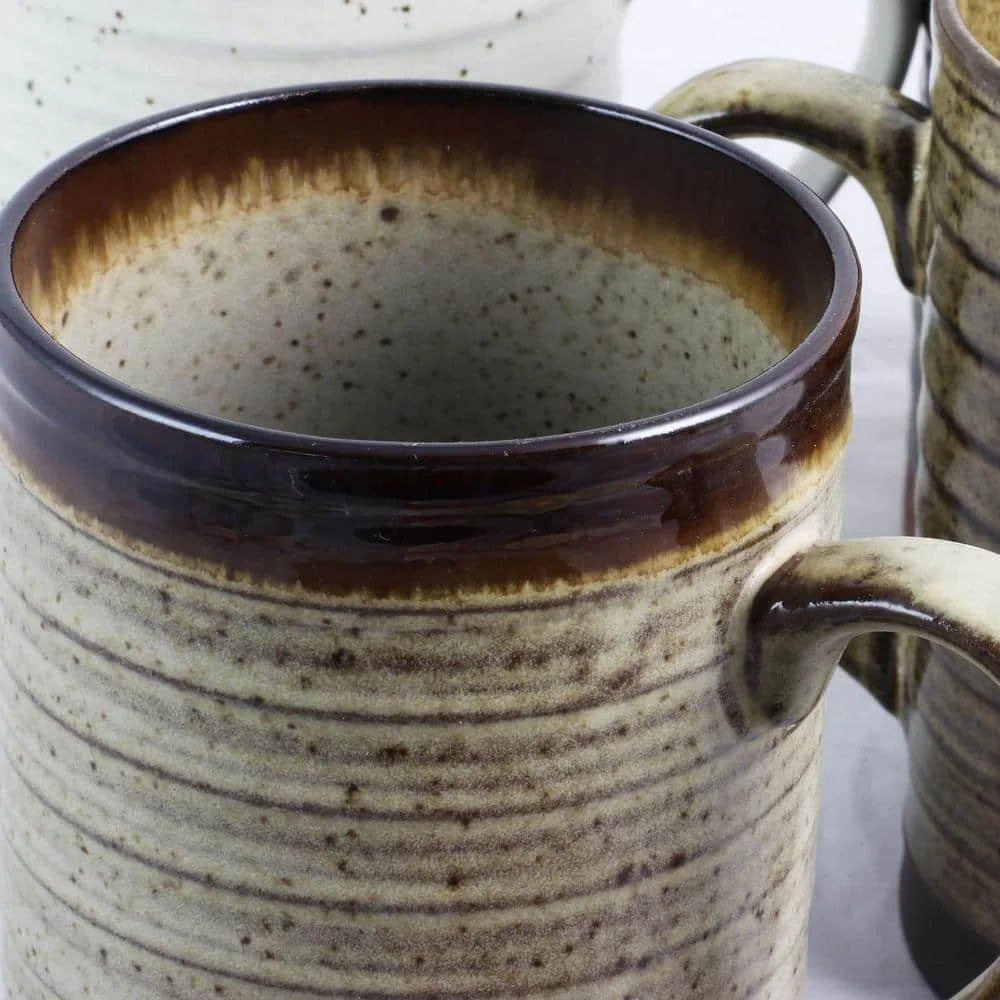 18.5 Ounce Assorted Colors Mug Set of 4 Terra Bella Terracotta